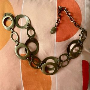 Y2K BRASS METAL CHAIN BELT